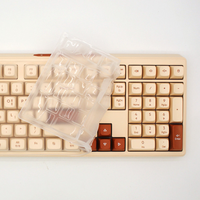 오랜웰 앱코 MK108 키보드용 키스킨/키보드덮개/커버 실리콘재질, 호환키스킨(64V), 1개