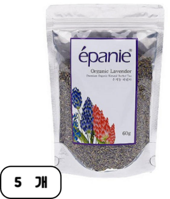 코코비아 에빠니 유기농 라벤더 리필, 60g, 5개, 1개입