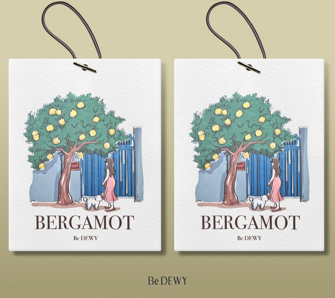 비듀이 퍼퓸 샤쉐 40g 실내 디퓨저 방향제 7종, 2개, 베르가못(BERGAMOT) 40g