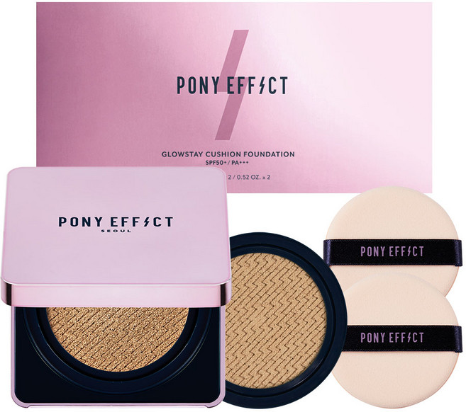 포니이펙트 글로우 스테이 쿠션 파운데이션 본품 15g + 리필 15g, 003바닐라, 1개