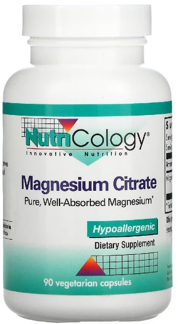 뉴트리콜로지 마그네슘시트레이트 베지 캡슐 90정, 1개 - 쿠팡