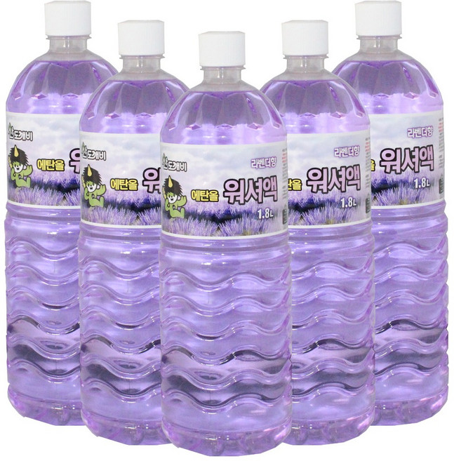 산도깨비 워셔액 라벤다향 1.8L X 5개