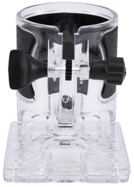 트리머 머신 베이스 목공 커터 전기 트리머 머신 베이스 전동 공구 액세서리 플런지 라우터 베이스, 1개, 검은색 &amp; 투명