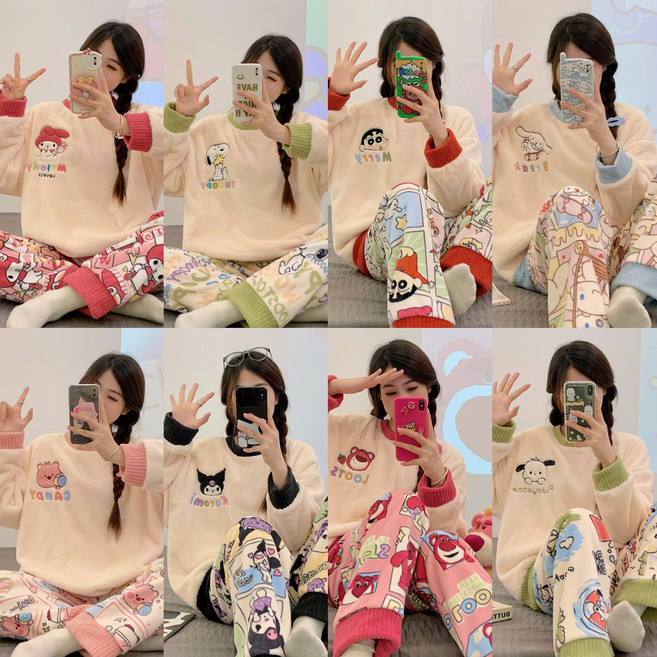 지아픽 카툰 산리오 캐릭터 수면잠옷세트