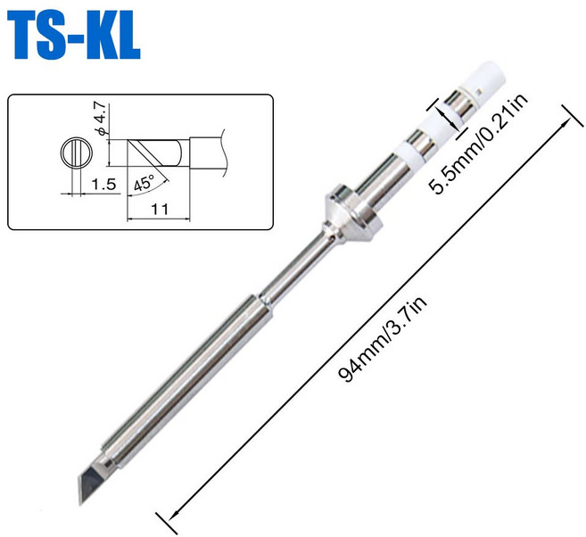 PINE64 PINECIL TS100 V2 시리즈 납땜 인두 TS101 모델 TS BC2 C4의 교체 다양한 전기, TS-KL, 14) TS-KL, 1개