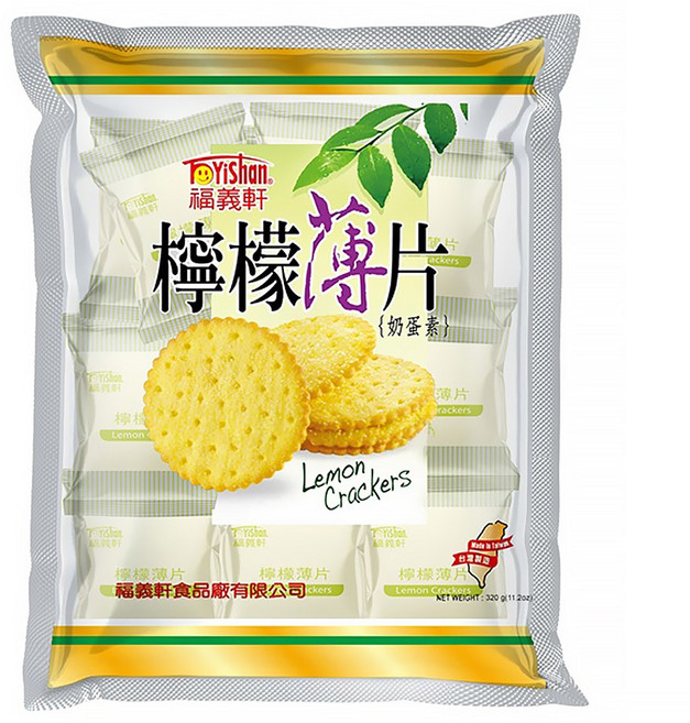 福義軒 檸檬薄片, 320g, 1袋