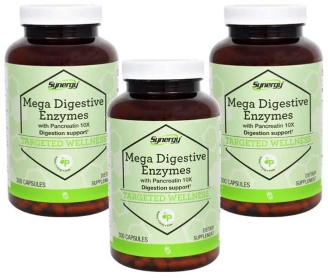 비타코스트 시너지 메가 소화 효소 판크레아틴 10X 캡슐 300정, 3개 - 쿠팡