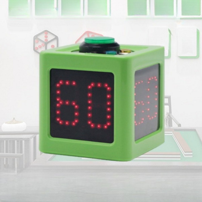 홀덤타이머 카지노 스톱워치 경기 마작 텍사스 샷클락 녹색 일반 배터리형, 1개, 충전식 화이트