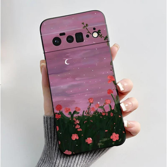 귀여운 케이스 인쇄 쉘 보호 커버 소프트 실리콘 만화 블랙 케이싱