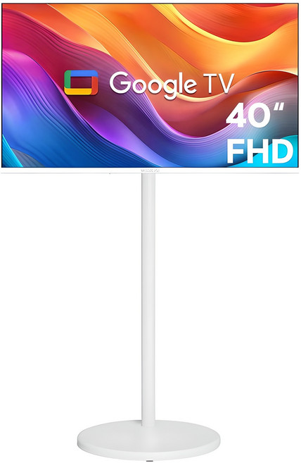 와이드뷰 FHD 화이트에디션 스마트 TV + 삼탠바이미 V1 이동식 거치대 세트, 101cm(40인치), GTWV400FHD11(TV), EKWBYME38 V1(거치대), 스탠드형