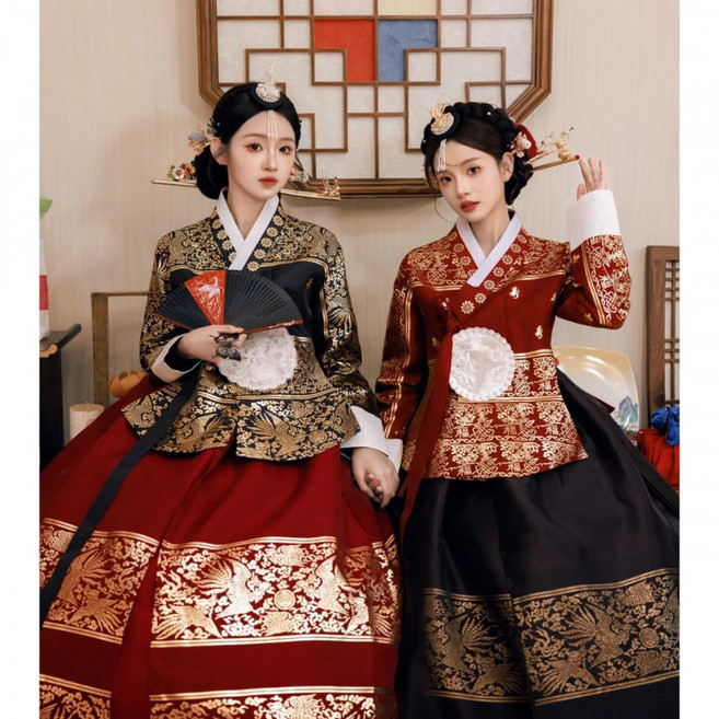 왕비복 중전마마한복 웨딩드레스 전통혼례복 왕비한복 졸업사진