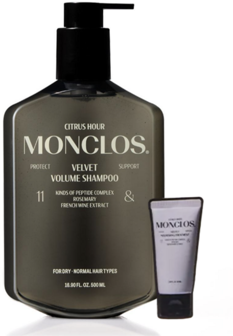 몽클로스 벨벳 볼륨 샴푸 500ml+트리트먼트 50ml, 1세트