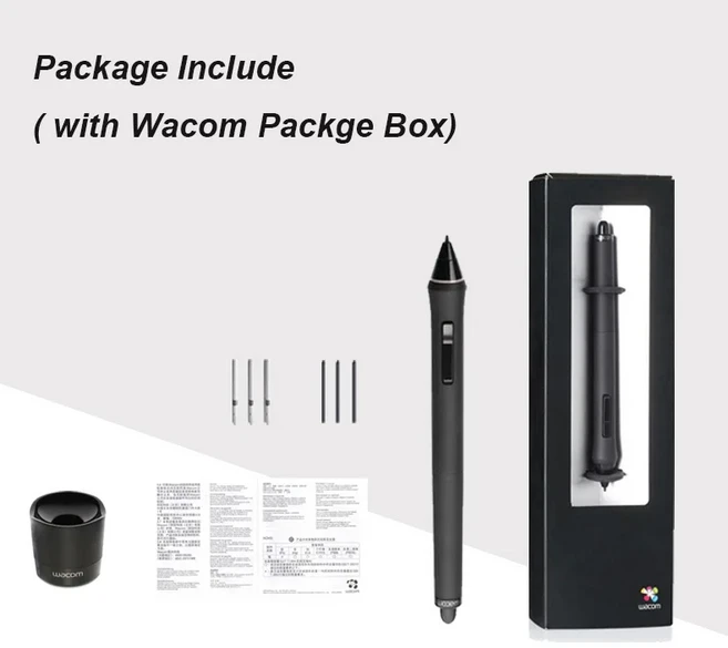 올스토어 와콤 그립 펜 KP-501E 인튜어스 프로 4 신티크 1 22 모바일 스튜디오 디스플레이, 01 With Wacom Package