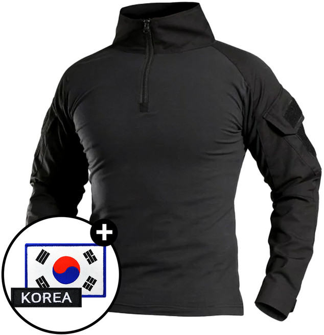 택티컬 전술 컴뱃셔츠 긴팔 - 컴뱃티셔츠 아웃도어 군인 간부 강철부대 등산