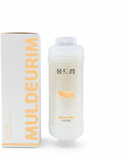 샤워기필터 염소제거 비타민 필터 피부보습 아로마 물드림, 1개, 카모마일