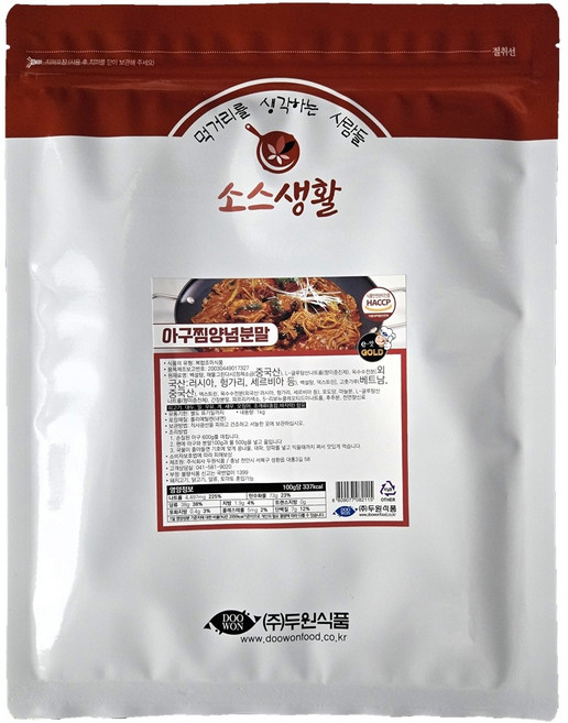 [두원식품] 아구찜 양념 분말, 1kg, 1개