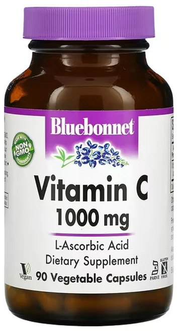 블루보넷 뉴트리션 비타민C 1 000mg 베지 캡슐 90정, 1팩 - 쿠팡
