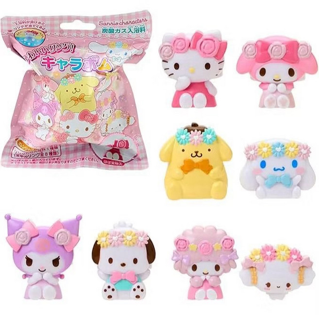 Sanrio characters 角色泡泡 碳酸入浴料, 75g, 1個