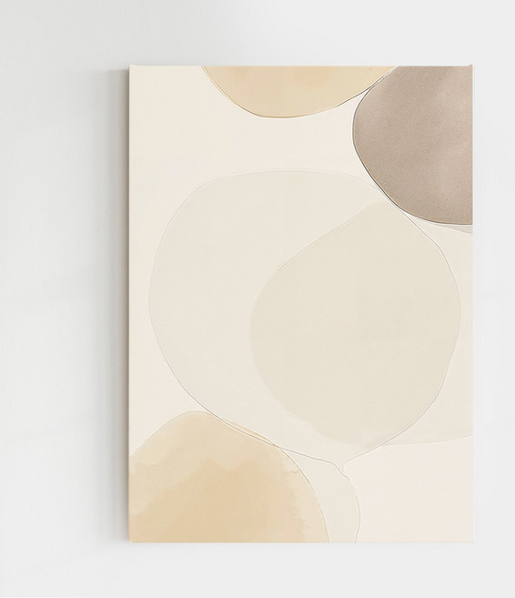 [인메이블] 미니멀 추상화 아트 7종 그림 액자 선물 집들이 거실 인테리어 그림 담백 캔버스액자, 02.온결