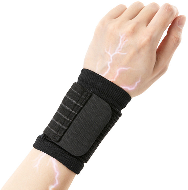 아나파 미세전류 손목보호대 하드 패키지, 블랙, 1개