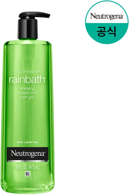 뉴트로지나 레인바스 그린티 앤 페어 바디워시 싱그러운 풀 향, 473ml, 1개 - 쿠팡