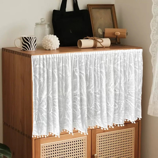 프렌치감성의 레이스 커튼 다용도 벨크로형 커튼