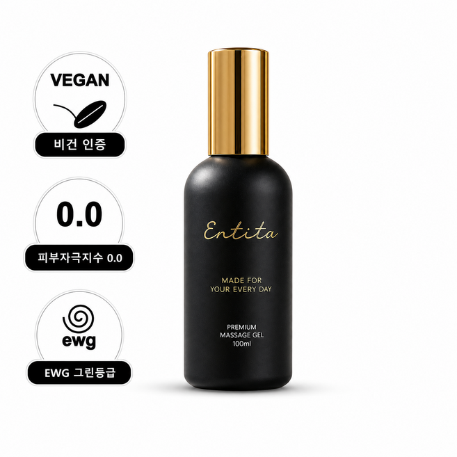 엔티타 마사지젤 비건 유산균 수용성 러브 부부 마사지젤 약산성, 1개, 100ml