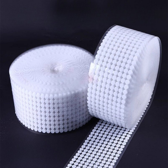 원형 찍찍이 소형 미니 투명 1.0cm 테이프 diy 양면 접착 1000쌍 1cm 화이트 1000쌍, 1개