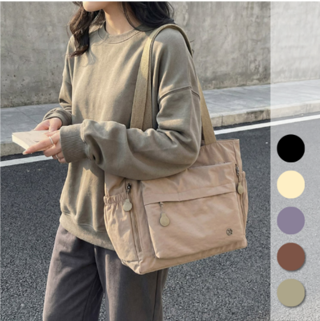 어도어모먼트 초경량 방수 나일론 숄더백