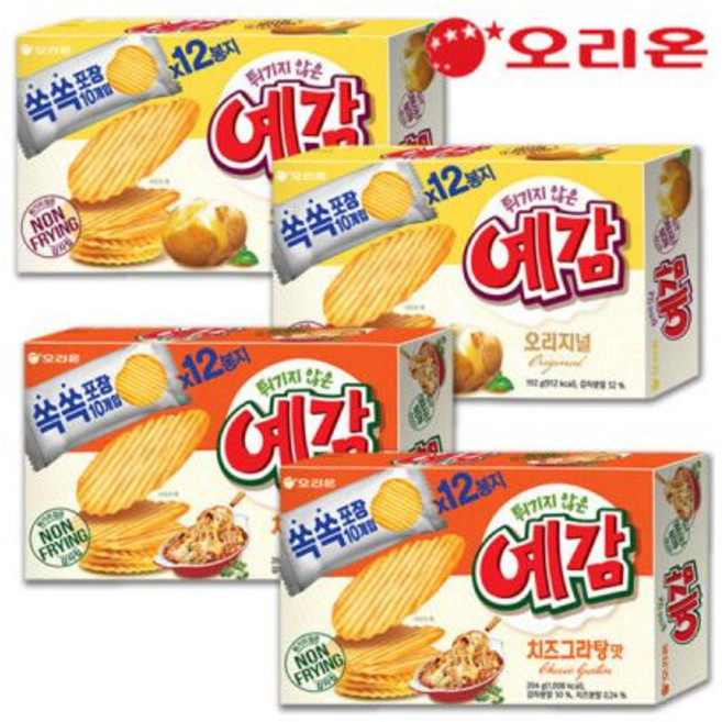 오리온 예감 오리지널 192gX2개+치즈그라탕 204gX2개, 2개