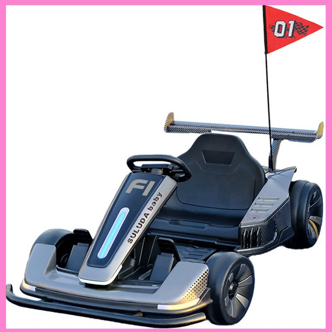 고카트 레이싱 카트 4륜 바이크 드리프트 전동 성인 루지 원격조정, 03 그레이, 1개