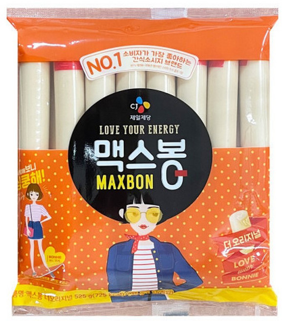 맥스봉 더 오리지널 525g ( 35g x 15개입 ) 1개 / 간식 소세지