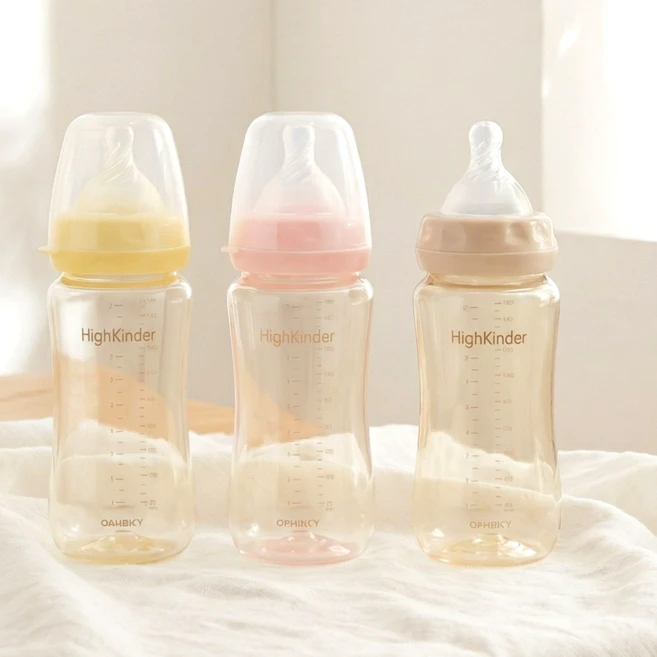 강블리라이프 하이킨더 PES 젖병, 1개, 260ml, 옐로우 - 쿠팡