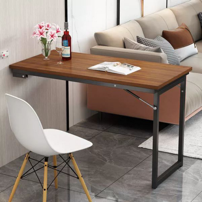 벽걸이 벽부착 접이식 식탁 간이 테이블 수납장, 1개, 120cm 길이x50cm 넓이x75cm 높이