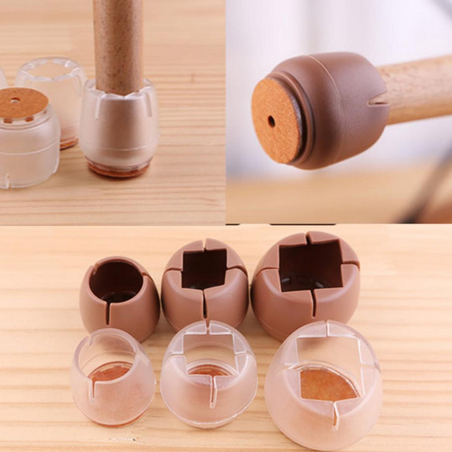 복돼지마켓 긁힘방지 소음방지 바닥보호 의자다리커버 의자발캡 체어슈즈, 브라운3호 사각, 1개