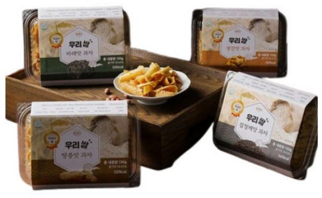 대성제과우리쌀전병세트(파래맛 땅콩맛 생강맛 검정깨맛) 총 4개세트