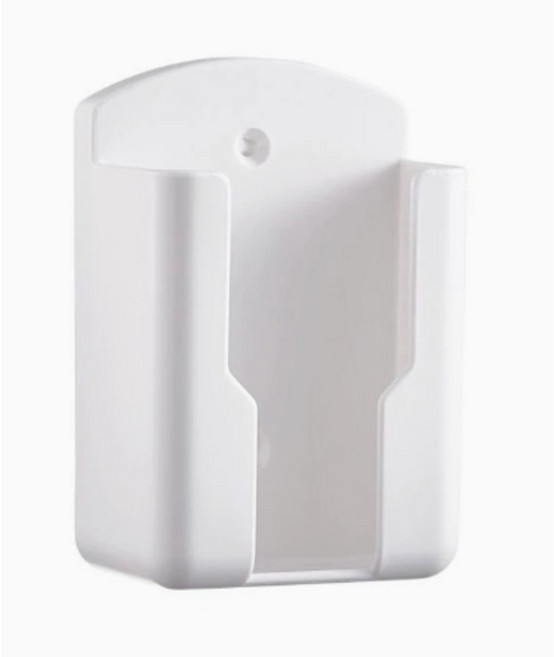 벽에 쏙! 구멍 없이 붙이는 리모컨 정리함 1+1 세트, 화이트, 2개