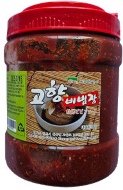배동바지 ) 고향 비빔장 2kg 냉면양념, 4개