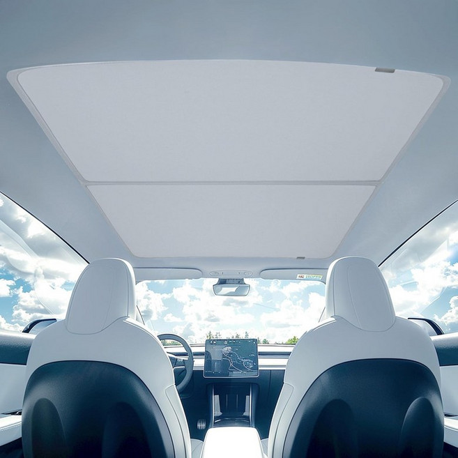 OtriFowd Tesla Model Y 선쉐이드 루프 자외선 차단 및 냉각 유지를 위한 MagShade 2024 년 유리 2023 년2022 년용 마그네틱 접이식 2021 호환, MagShade Model Y