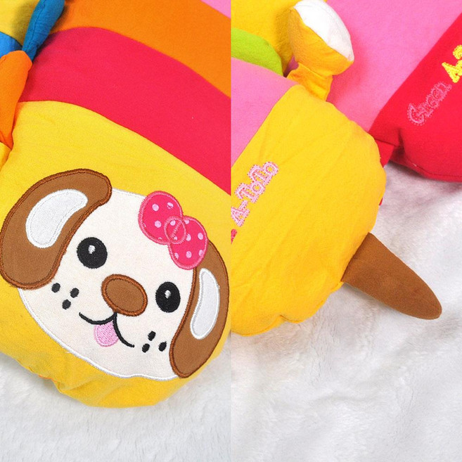 아동 어린이 경추 메밀 잠잘오는 무지개 높이조절 통풍 베개 아기쿠션, 블루