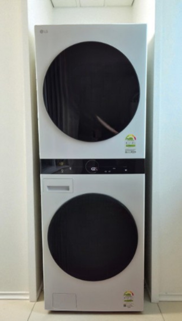 LG전자 트롬 오브제컬렉션 워시타워 W21WAM 세탁24kg 건조21kg, W21WAM(FX24WJAD+RD21WJAD)