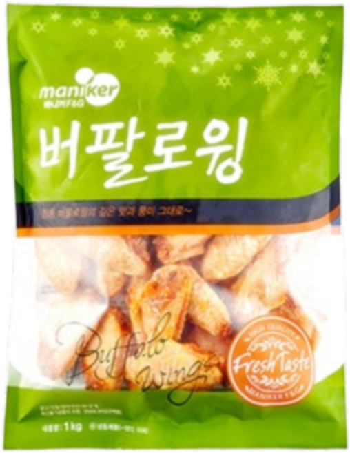 마니커 버팔로 윙, 24개, 1kg
