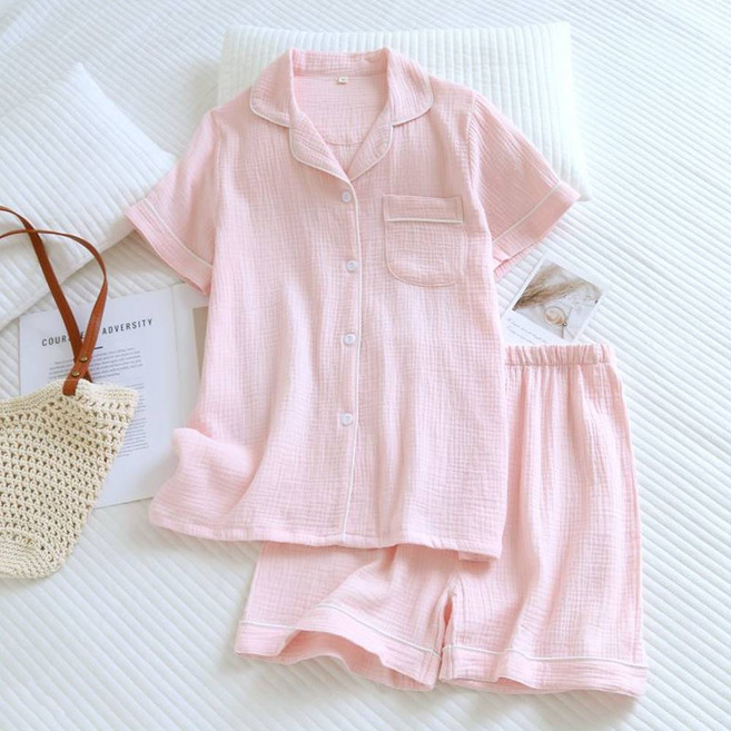 데일리 순면 파스텔 반팔 잠옷 세트