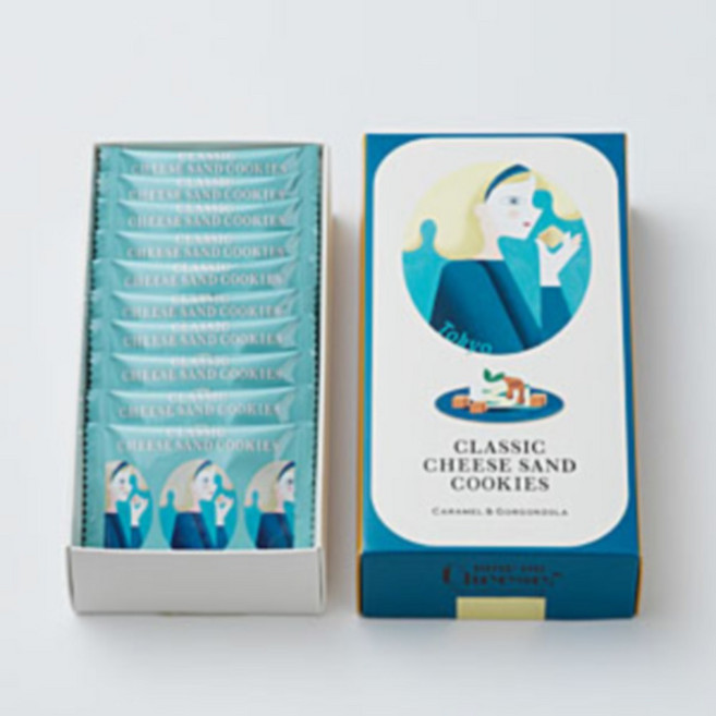 나우온치즈 클래식 치즈 샌드 쿠키 10개입 캐러멜 고르곤졸라맛