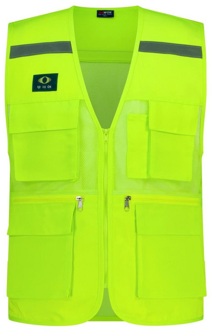 04vest 형광연두 망사조끼, 1개