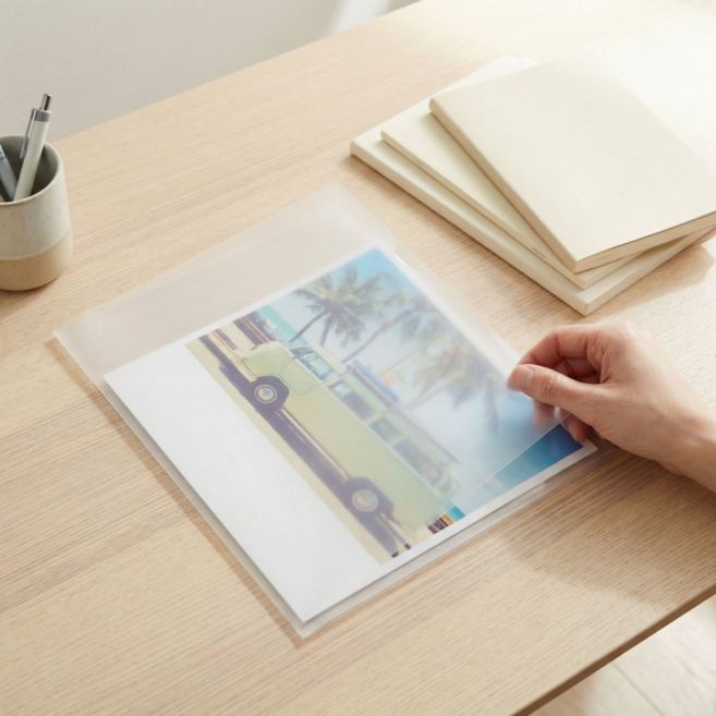 Thebes a4투명홀더 L자파일 36개, 투명