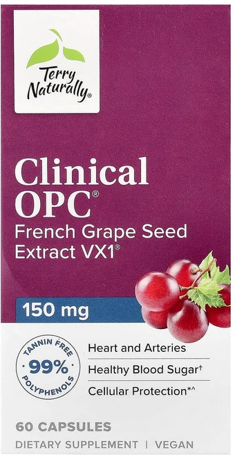 테리 내추럴리 클리니컬 OPC 150mg 캡슐 60정, 1개 - 쿠팡