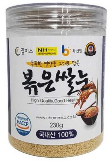 참미소 볶은 쌀눈, 230g, 4개