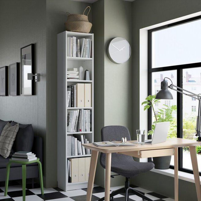 이케아 BILLY 빌리 책장 화이트 40x28x202cm 305.220.41, 6단