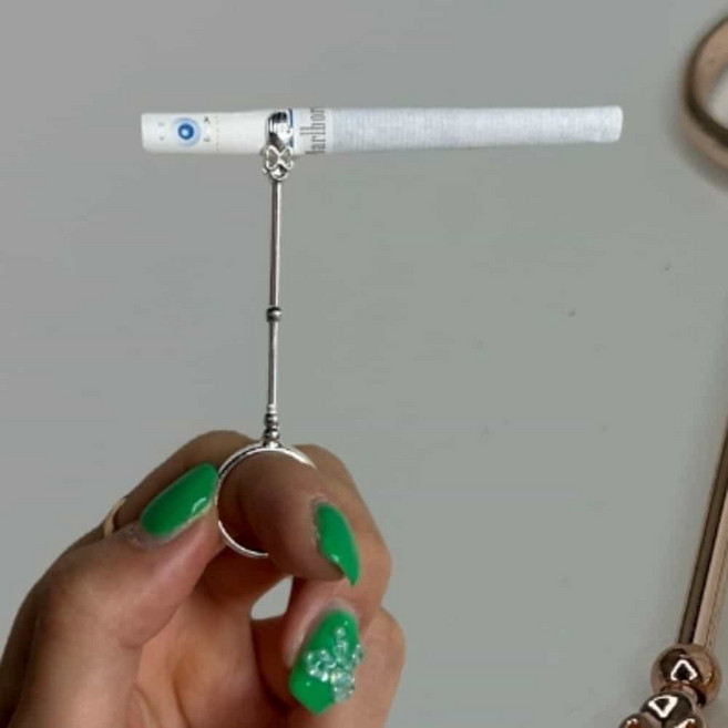 담배집게 실버 담뱃대